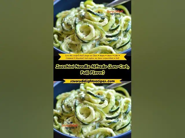 'Video thumbnail for Zucchini Noodle Alfredo (Low-Carb, Full Flavor)'