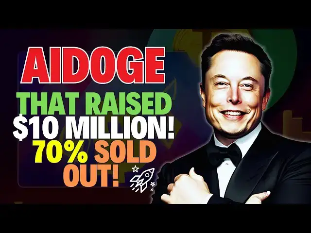 'Video thumbnail for 🚀💰🔥 AiDoge: The AI-Powered Meme Cryptocurrency That Raised $10 Million! 70% SOLD OUT! 😱💎🚀'