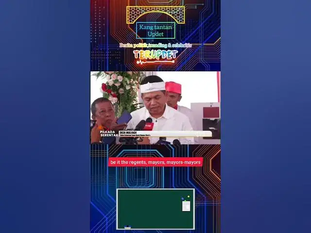 Video thumbnail for #reels #politik #news #beritaterkini #beritahariini #berita #update #dedimulyadi