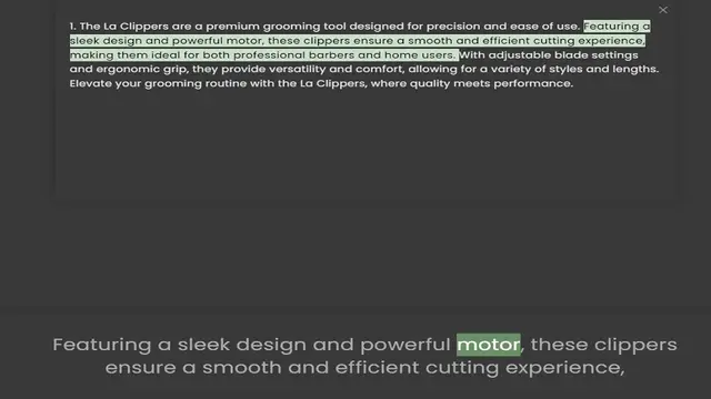 Video thumbnail for sleek design and powerful motor, these clippers ensure a smooth and efficient cutting experience, making them ideal for both professional barbers and home users. With adjustable blade settings and ergonomic grip, they provide versatility
