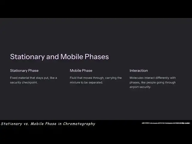 'Video thumbnail for Stationary vs. Mobile Phase in Chromatography - GL Explains'