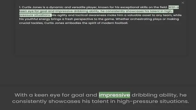 Video thumbnail for keen eye for goal and impressive dribbling ability, he consistently showcases his talent in high-pressure situations. His agility and tactical awareness make him a valuable asset to any team, while his youthful energy brings a fresh persp