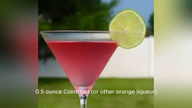 Video thumbnail for cosmopolitan drink recipe