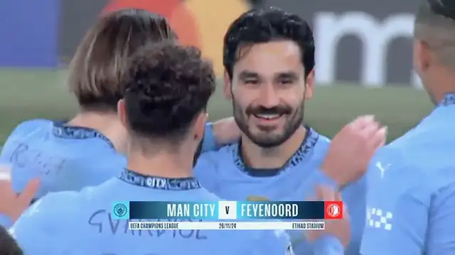 'Video thumbnail for HIGHLIGHTS | Man City 3-3 Feyenoord | Champions League'