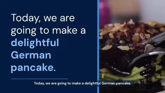 Video thumbnail for Delicious German Pancake Recipe