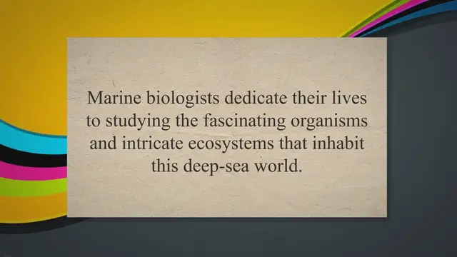 Video thumbnail for Marine Biology and Life on the Ocean Floor
