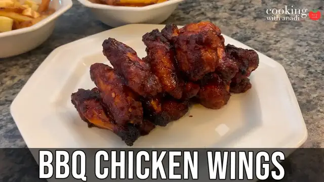 'Video thumbnail for Spicy Air Fryer BBQ Chicken Wings Recipe | Quick Air Fryer Wings | Saucy Air Fryer Chicken Wings'