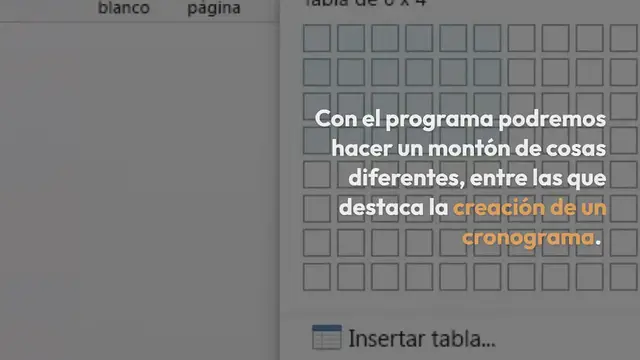 Video thumbnail for Cómo hacer un cronograma en Word