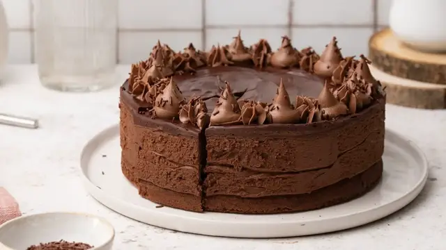 'Video thumbnail for Dreamy Decadent Chocolate Mousse Cake Recipe'