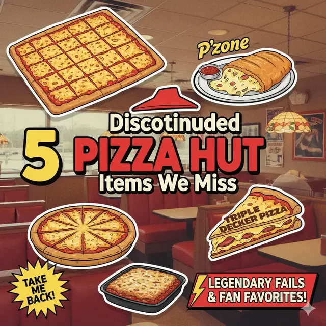 Video thumbnail for 5 Discontinued Pizza Hut Items We Miss