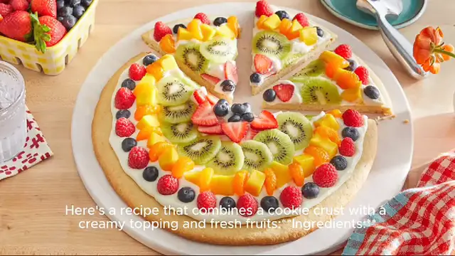 Video thumbnail for fruit pizza recipe