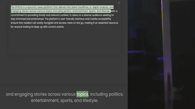 Video thumbnail for engaging stories across various topics, including politics, entertainment, sports, and lifestyle. With a commitment to providing timely and relevant content, it caters to a diverse audience seeking to stay informed and entertained. The pl