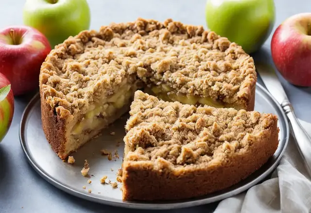 Video thumbnail for Apple Streusel Cake Recipe
