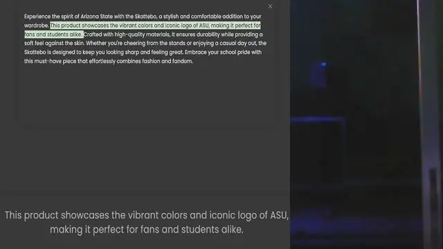 Video thumbnail for wardrobe. This product showcases the vibrant colors and iconic logo of ASU, making it perfect for fans and students alike. Crafted with high-quality materials, it ensures durability while providing a soft feel against the skin. Whether yo