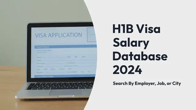 Video thumbnail for H1B Visa salary database 2024