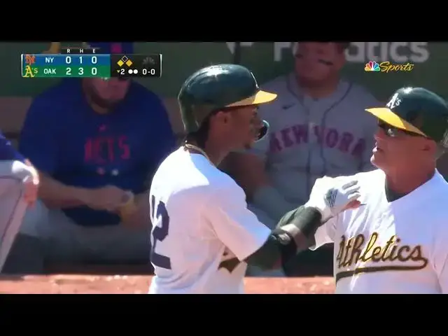 'Video thumbnail for Esteury Ruiz DRIVES a RBI Single! | Oakland Athletics | 4/15/2023'