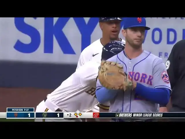 'Video thumbnail for Owen Miller SMACKS a RBI Single, Scoring Brian Anderson! | Milwaukee Brewers | 4/5/2023'