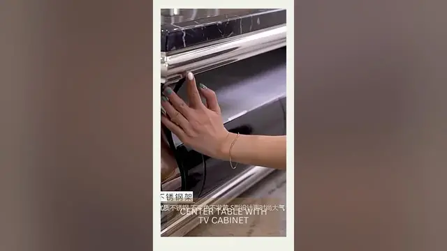 Video thumbnail for Center Table TV Cabinet Set | Modern Furniture #shorts