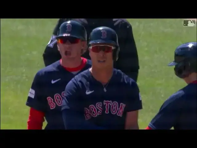 'Video thumbnail for Rob Refsnyder KNOCKS a RBI Single! | Boston Red Sox | 4/9/2023'