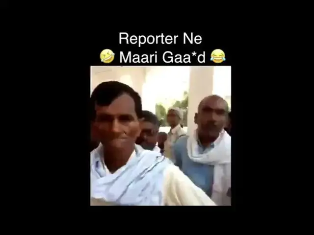 'Video thumbnail for Reporter ho toh aisa ho 😂😂'