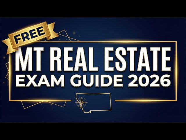 Video thumbnail for Montana Real Estate Exam Guide 2026 | FREE Study Guide & Practice Test