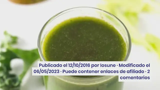 Video thumbnail for Zumo o Jugo Verde para Mejorar la Digestión