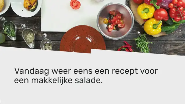 Video thumbnail for Salade met kikkererwten, rode biet en geitenkaas