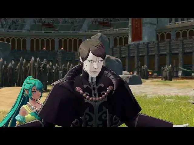 Video thumbnail for Fire Emblem: Fortune's Weave - Cai's Path Ch 5: Thundercloud Knights: Dietrich Saves Tialla Cutscene