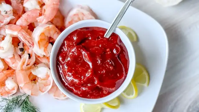 'Video thumbnail for Scandinavian-Inspired Lingonberry Cocktail Sauce Recipe'