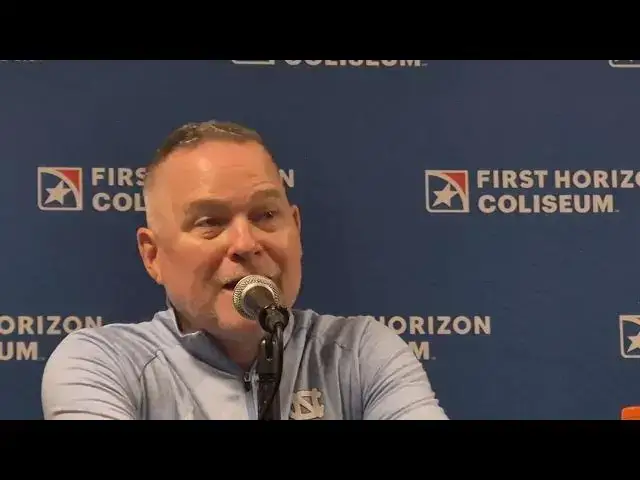 Video thumbnail for #UNC coach Michael Malone press conference after win over USC