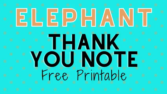 Video thumbnail for elephant thank you humix video