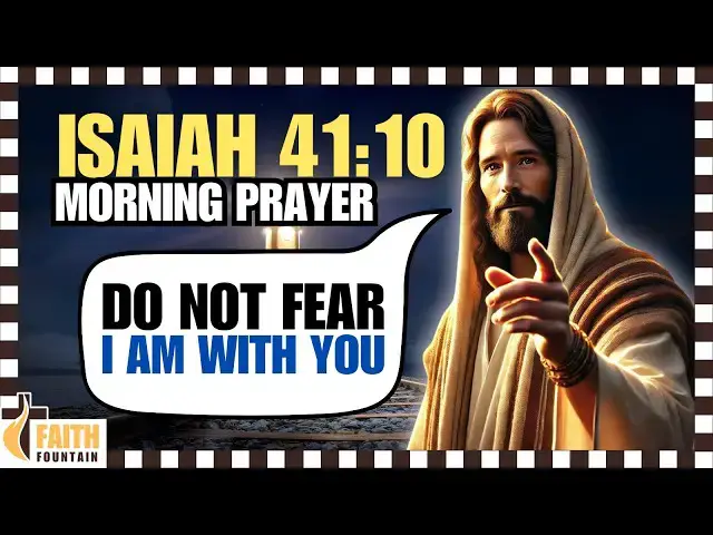 Video thumbnail for OVERCOMING FEAR & ANXIETY  |  ISAIAH 41:10 MORNING PRAYER  |  CONQUER YOUR DAY