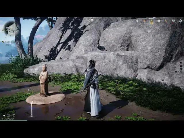 Video thumbnail for Where Winds Meet - Chapter 1 Homeward Path: Meow Meow Puzzle: Face Two Stone Statues at Each Other