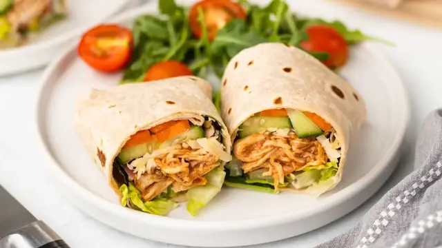 Video thumbnail for These BBQ Chicken Lettuce Wraps Are Fast, Fresh & Flavor-Packed