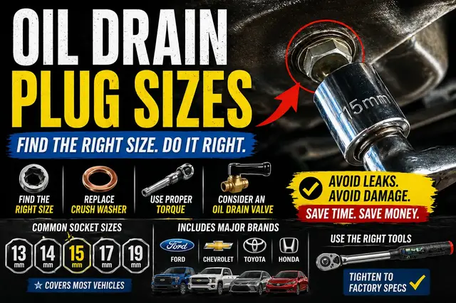 Video thumbnail for Vehicle Oil Drain Plug Sizes