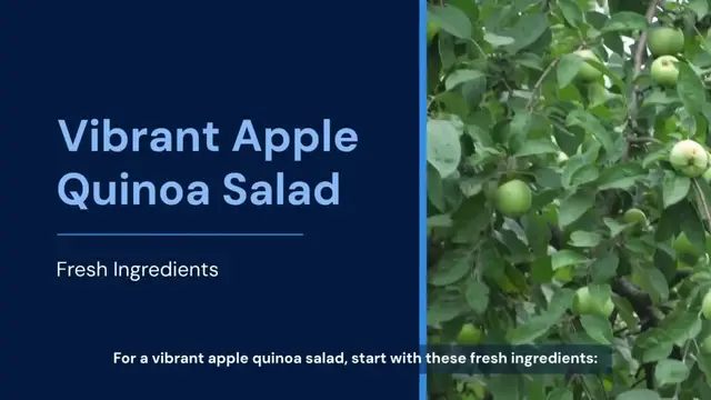 Video thumbnail for Best Apple Quinoa Salad Recipe