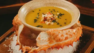 'Video thumbnail for How to Make Seafood Bisque: A Rich Blend of Scallops, Cod, and Shrimp'