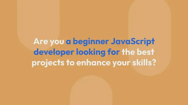 Video thumbnail for 10 Best JavaScript Projects for Beginners with Source Codes