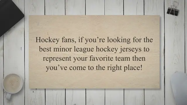 Video thumbnail for Best Minor League Hockey Jerseys