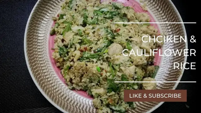 Video thumbnail for How To Make Keto-Friendly Chicken And Cauliflower Rice | Chicken And cauliflower rice