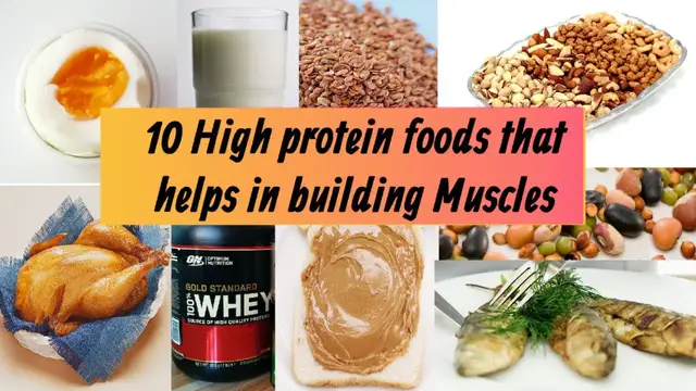 Video thumbnail for 10 High protein foods | Best Protein source that helps in building Muscles and losing Fat.