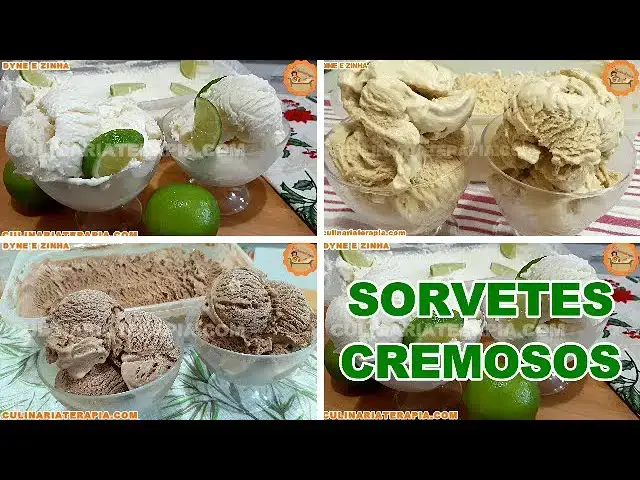 Video thumbnail for Aprenda como fazer essas receitas incríveis de Sorvete Cremoso, sobremesas fáceis que rende muito
