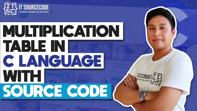 Video thumbnail for Multiplication Table in C Programming with Source Code | C Programming Projects with Source Code