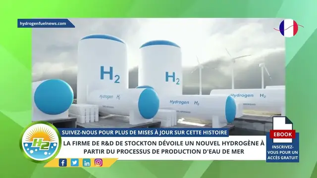 Video thumbnail for [French] Stockton R&D firm unveils new hydrogen from seawater production process