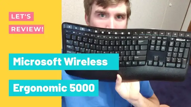 Video thumbnail for Microsoft Wireless Ergonomic Keyboard 5000 Review