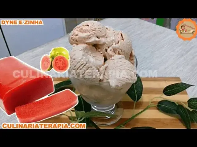 Video thumbnail for Saboreie essa delícia de Sorvete Caseiro Cremoso de Goiabada, uma receita muito fácil de fazer