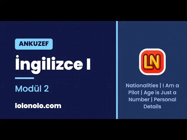 Video thumbnail for Ankuzef İngilizce I Modül 2 Deneme Sınavı