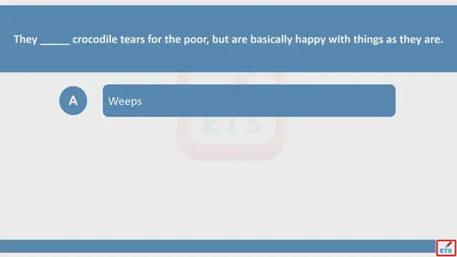 Video thumbnail for English Verb Tenses: Weep, Weeps, Wept, Weeping Quiz