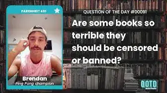 Video thumbnail for Brendan says his Year 9 math textbook should be banned. Math? Gross!!