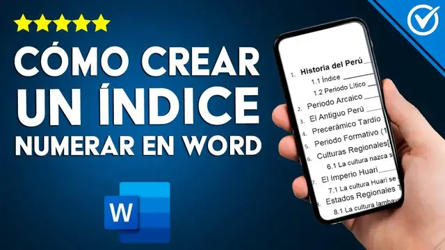 Video thumbnail for ¿Cómo crear un índice y numerar páginas en WORD? - Tutorial paso a paso